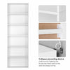 6 Tier XL Bookcase Display Shelving Storage Unit Stand Wooden Shelves