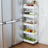 Narrow Slim Kitchen Storage Trolley Fruit Vegetable Gap Rack Basket Shelf Cart