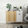 Modern Sideboard Cabinet Buffet w/3 Doors &1 Drawer Storage Cupboard Unit Wooden