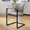 2 4 6x Faux Leather Dining Chairs Padded Seat High Back Kitchen Breakfast Chair