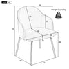 Dining Chairs Set of 2 Upholstered Chairs Accent Chairs Armchair Lounge Chair HT
