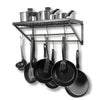 Hanging Kitchen Pot Pan Rack Storage Shelf Kitchenware Holder Hook Wall Mounted