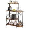 4 Tier Kitchen Baker Rack Cupboard Coffee Bar Sideboard Storage Organizer Retro