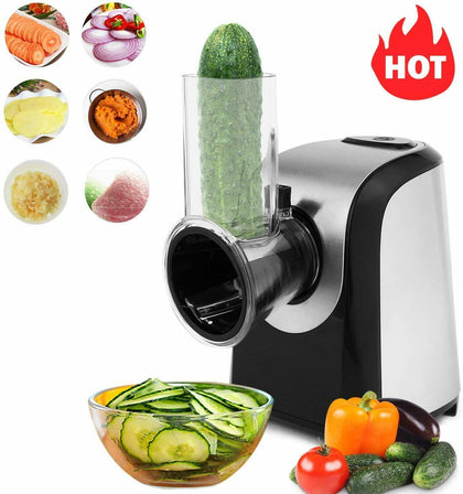 4 in 1 Homdox Electric Salad Maker Slicer Fruit Cutter Vegetable Grater Chopper