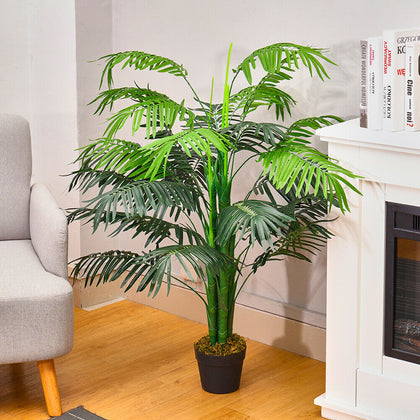 130cm Artificial Palm Tree Indoor Decor Tropical Green Plant HomeOffice 5-Branch