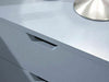 DARK GREY 2X BEDSIDE TABLE CHEST OF DRAWERS CABINET NIGHTSTAND BEDROOM FURNITURE