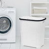 Laundry Basket Washing Clothes Storage Hamper Rattan Style Plastic Basket Large