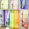 1/2pcs Pure Sheer Voile Window Screening Curtains Drape Panel Tulle Yarn Home UK