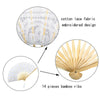 White LACE FAN Folding Hand Held Dance Party Wedding Event Flower Fancy Dress UK