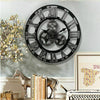 Vintage Handmade Clock Large Gear Wall Clock Rustic Wooden Luxury Art Home Decor
