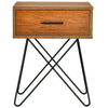 Small Industrial Side Table Vintage Style Bedside Nightstand Cabinet Urban Unit