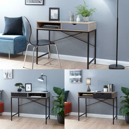 TELFORD COMPUTER DESK STUDY HOME OFFICE LAPTOP PC TABLE WORKSTATION