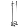 Mobile Clothes Coat Rail Garment Dress Hanging Rack Shelf Storage Display Stand