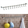 12 Hooks Stainless Steel Kitchen Wall Mounted Bathroom Utensil Hanging Rack Tool