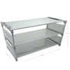 3 Tier Shoe Rack 6 Pairs Wipe Clean Space Saving Shoe Storage Organiser Shelf