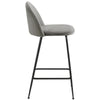 2er Barstool Breakfast stool Metal+Velvet Counter Bar Chair Faux Bar Stool