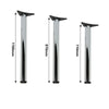 2/4X Chrome Adjustable Breakfast Bar Metal Coffee Table Legs Desk 1100 870 710mm