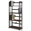 Furinno FNCL-33002-C1 Pine Solid Wood 4-Tier Bookshelf, Espresso