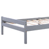Single Bed 3ft Grey Solid Pine Wooden Bed Frame Shaker Style Bedroom Furniture