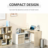 L-Shaped Corner Computer Desk Study Table PC Work w/ Storage Shelf Drawer Office