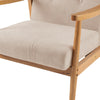 Vintage Button Cushioned Sofa Armchair Wooden Frame Fireside Lounge Single Seat