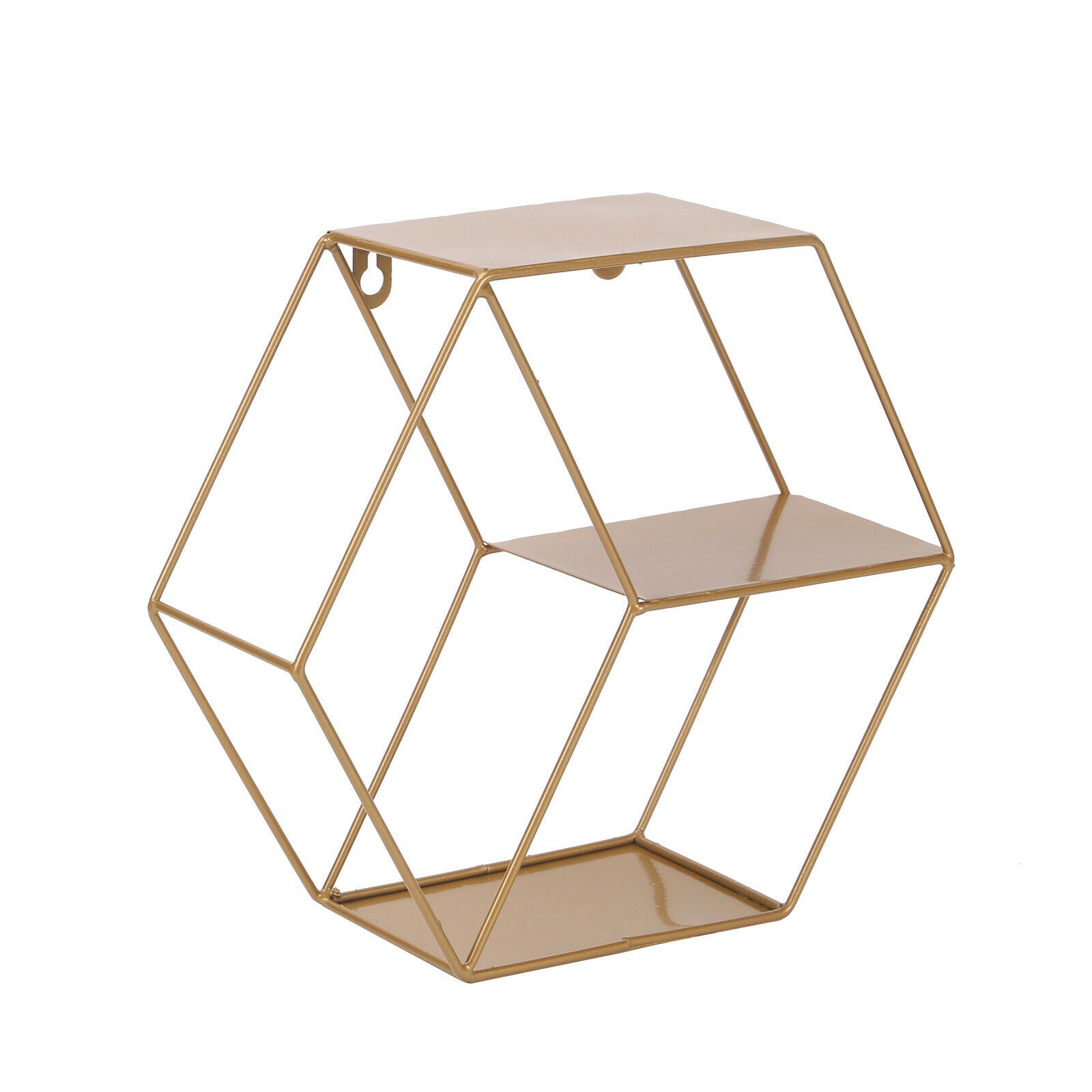 Floating Shelves Metal Wall Shelf Hanging Decorative Office Storage Display Rack