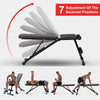 Adjustable Multifunctional Weight Bench Exercise Workout Training Benches Black