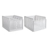 Detachable Wardrobe Drawer Cabinet Organizer Stackable Clothes Storage Box White