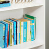 5 Tier White Wooden Freestanding Bookcase/Books