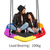 Large Rainbow Kids Swing Set Padd Seat Hexagon Rope Climbing Outdoor Garden Toy