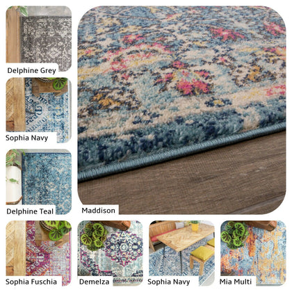 Traditional Rugs for Living Room Medallion Rugs Distressed Look Trending Now NEW