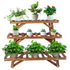 3 Pcs Corner Plant Shelf Rack Ladder Step Heavy Duty Flower Pot Stand Holder