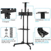 Mobile TV Cart Floor Stand Mount Home Exhibition Trolley for 32"-65" Television