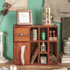Retro Wall/Desktop Wooden Drawers Storage Cabinet Organiser Cosmetic Jewelry Box