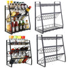 Kitchen Spice Jar Rack 3 Tier Bottle Storage Organiser Seasoning Shelf Holder