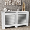 Radiator Cover Wall Cabinet Traditional Cross Wood Lath Universal Heater Cover