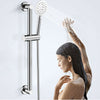 Modern Round Head Thermostatic Bar Shower Mixer Bathroom Riser Valve Taps Set UK