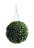 Best Artificial 28cm Green Boxwood Buxus Topiary Grass Hanging Ball Garden New