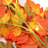 2M Hanging Artificial Autumn Fall Maple Leaf Garland w/ LED Halloween Festival