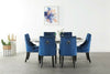 Windsor Tufted Studded Velvet Dining Accent Chair Victoria Door Knocker 1/2/4/6