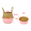 Seagrass Belly Basket Woven Plant Pot Holder Home Living Decor Folwer Storage