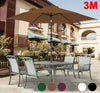 3M Round Garden Parasol Umbrella Patio Sun Shade Aluminium Crank Tilt