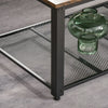 Coffee/End Table Industrial Style w/Storage Shelf Versatile Use For Home Office