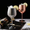 Large Stainless Steel Wine Glasses Unbreakable Metal Drink Cups 500ml Goblet Cup