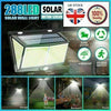 Super Bright 288 LED Solar PIR Motion Sensor Wall Security Light Outdoor Garden