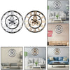 58CM LARGE OUTDOOR GARDEN WALL CLOCK BIG ROMAN NUMERALS GIANT OPEN FACE METAL UK