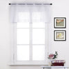1/2X Rod Pocket Sheer Curtain Organza Voile Curtain Window Drape 4 Sizes 3Colors