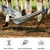 Hammock With Frame Height Adjustable Suitable For Outdoor Garden Patio Relax UK