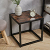 Industrial Wood Metal Coffee Table Sofa Side End Table Bedside Table Nightstand
