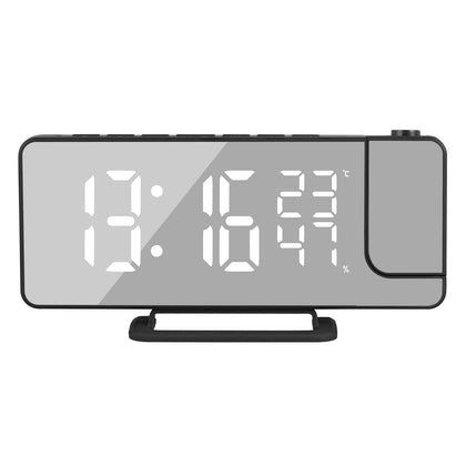 LED Smart Digital Alarm Clock Projection Temperature Projector LCD Display Time